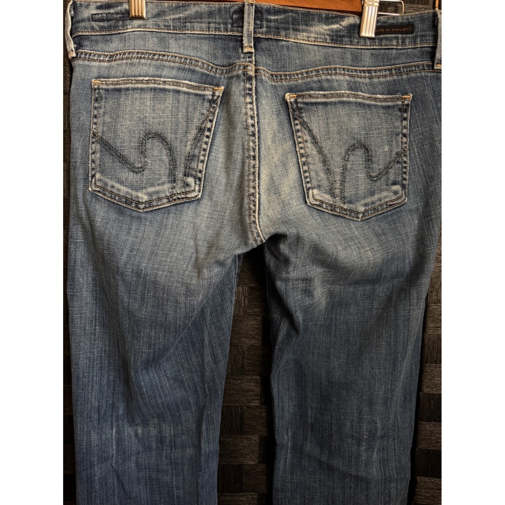 Citizens of Humanity Jeans Womens 28 Blue Excellent Low Rise Flare Denim - Picture 8 of 13